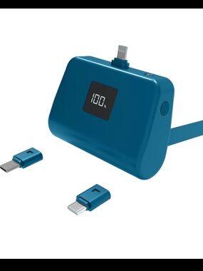 Mini Pro 5,000mAh Universal Power Bank W/ Adapters & Built-In Kickstand
